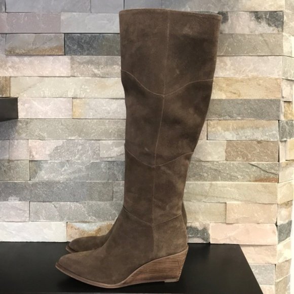 1.State Kern Knee High Low Wedge Pointed Toe Boot - Picture 4 of 14